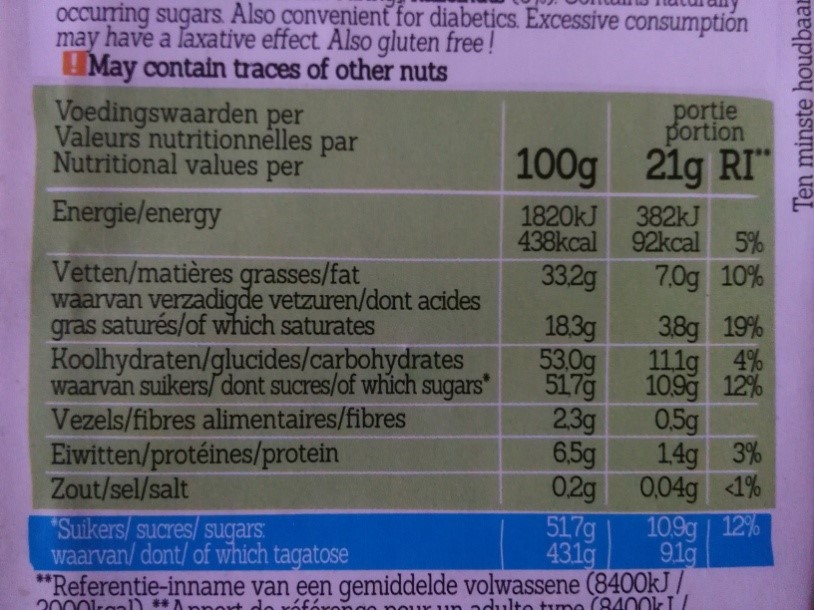 dietiste herzele nutripunt - keuze chocolade